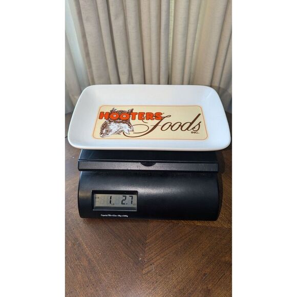 Hooter's Ceramic Serving Tray Platter Owl‎ Logo Wings Appetizer Barware - Picture 3 of 4